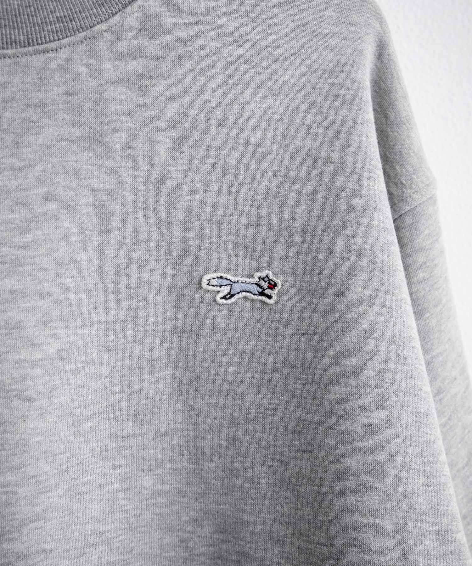 PENNEYS ぺニーズ 別注コラボ オーバーサイズ裏起毛ワンポイントロゴワッペン刺繍スウェット/クルーネック長袖トレーナー 16002