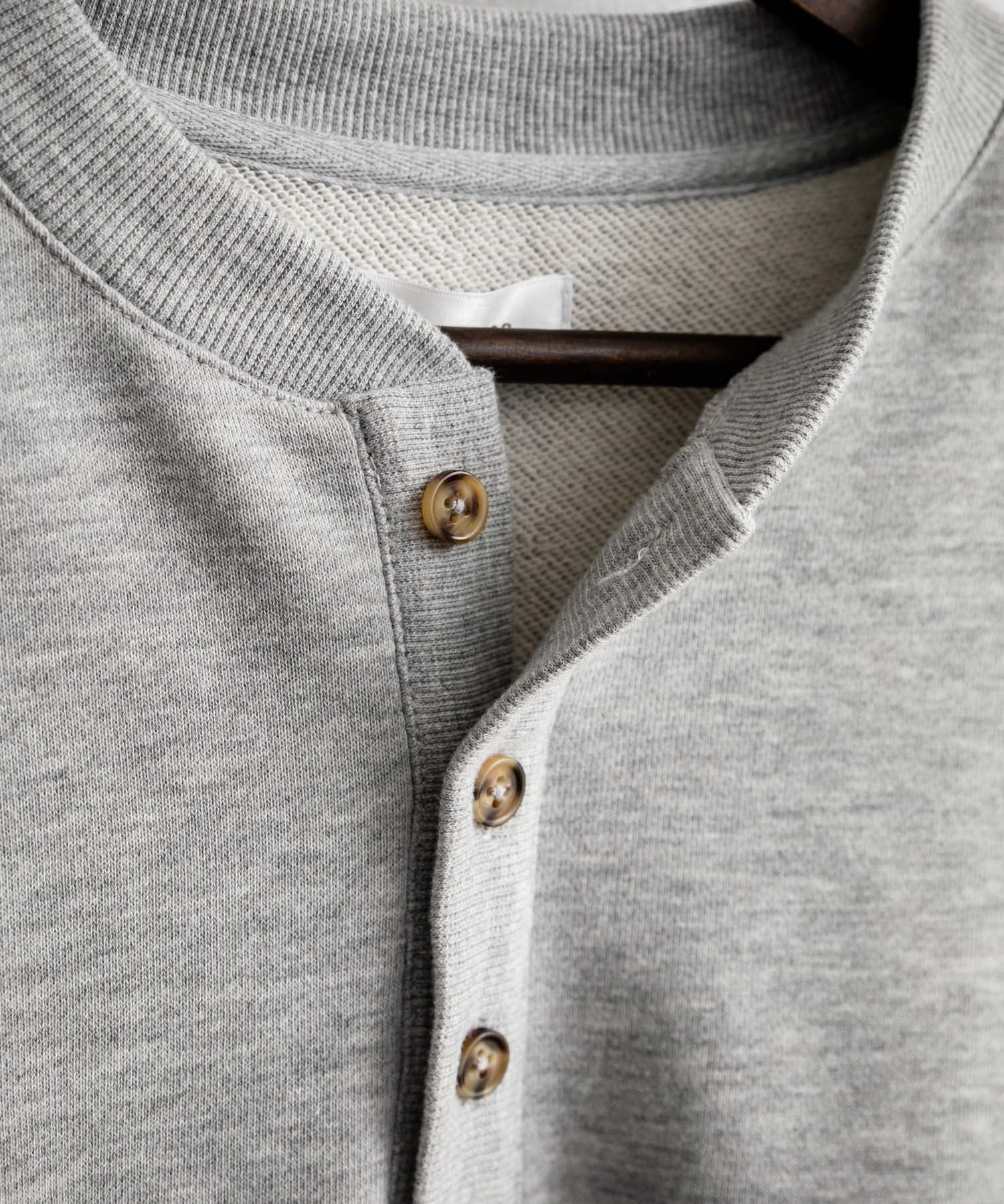 オーバーサイズ 裏毛ヘンリーネック長袖スウェット 15436 【セットアップ可能】