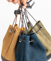 Butler Verner Sails バトラーバーナーセイルズ 日本製/国産 モールドレザー巾着スエードレザーショルダーバッグ JA-2685 11940