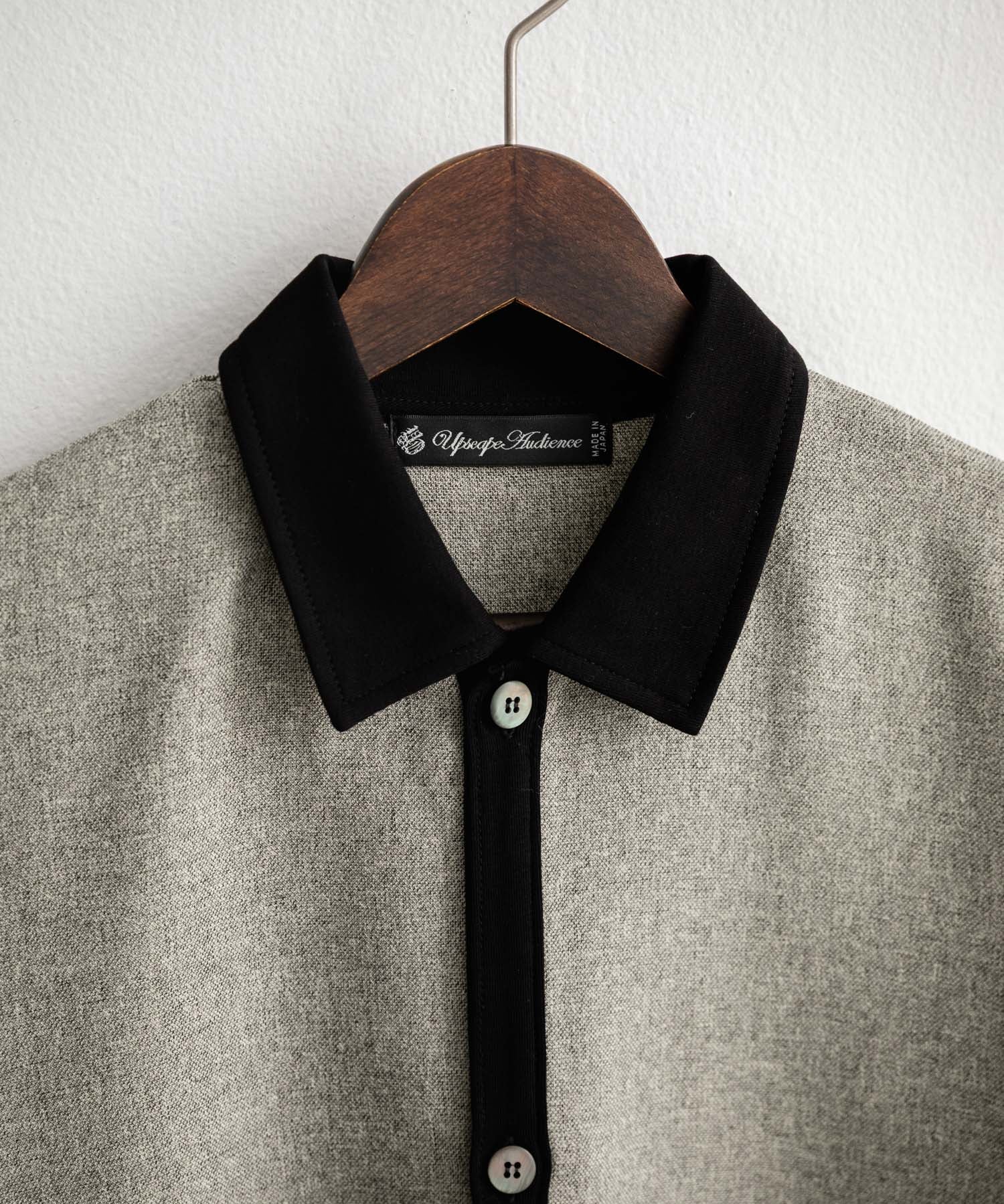 Upscape Audience アップスケープオーディエンス 日本製 国産 Naturemierリネンライクメランジツイルポロカーディガン AUD7321 15897