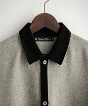 Upscape Audience アップスケープオーディエンス 日本製 国産 Naturemierリネンライクメランジツイルポロカーディガン AUD7321 15897