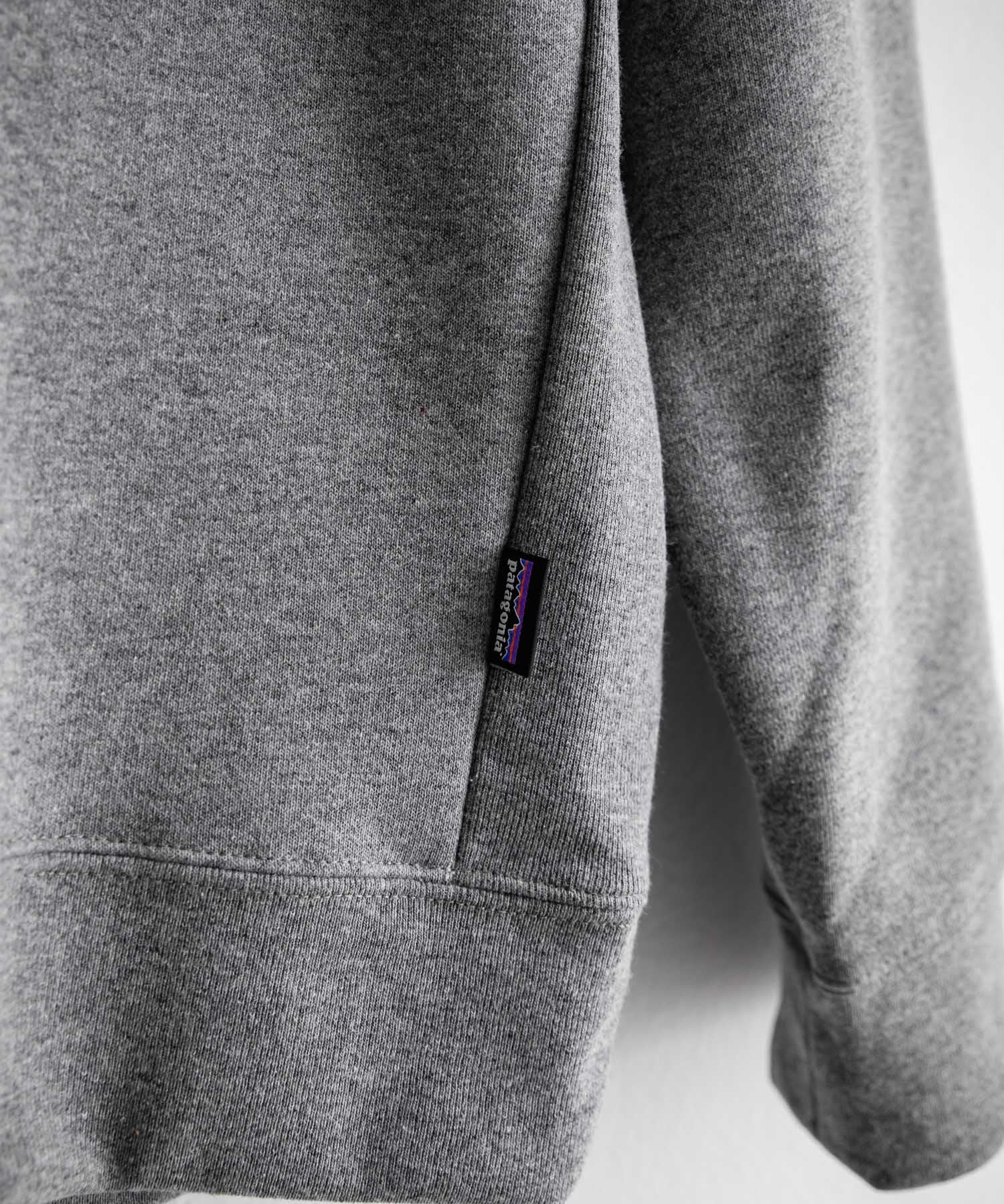 Patagonia M S 95 OVAL LOGO UPRISAL CREW SWEATSHIRT ロゴ刺繍裏起毛長袖スウェットトレーナー 16218