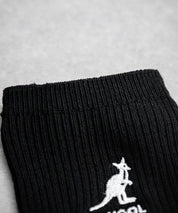 KANGOL カンゴール W's 3P ミドル丈スクールリブソックス/ワンポイント刺繍靴下 15688