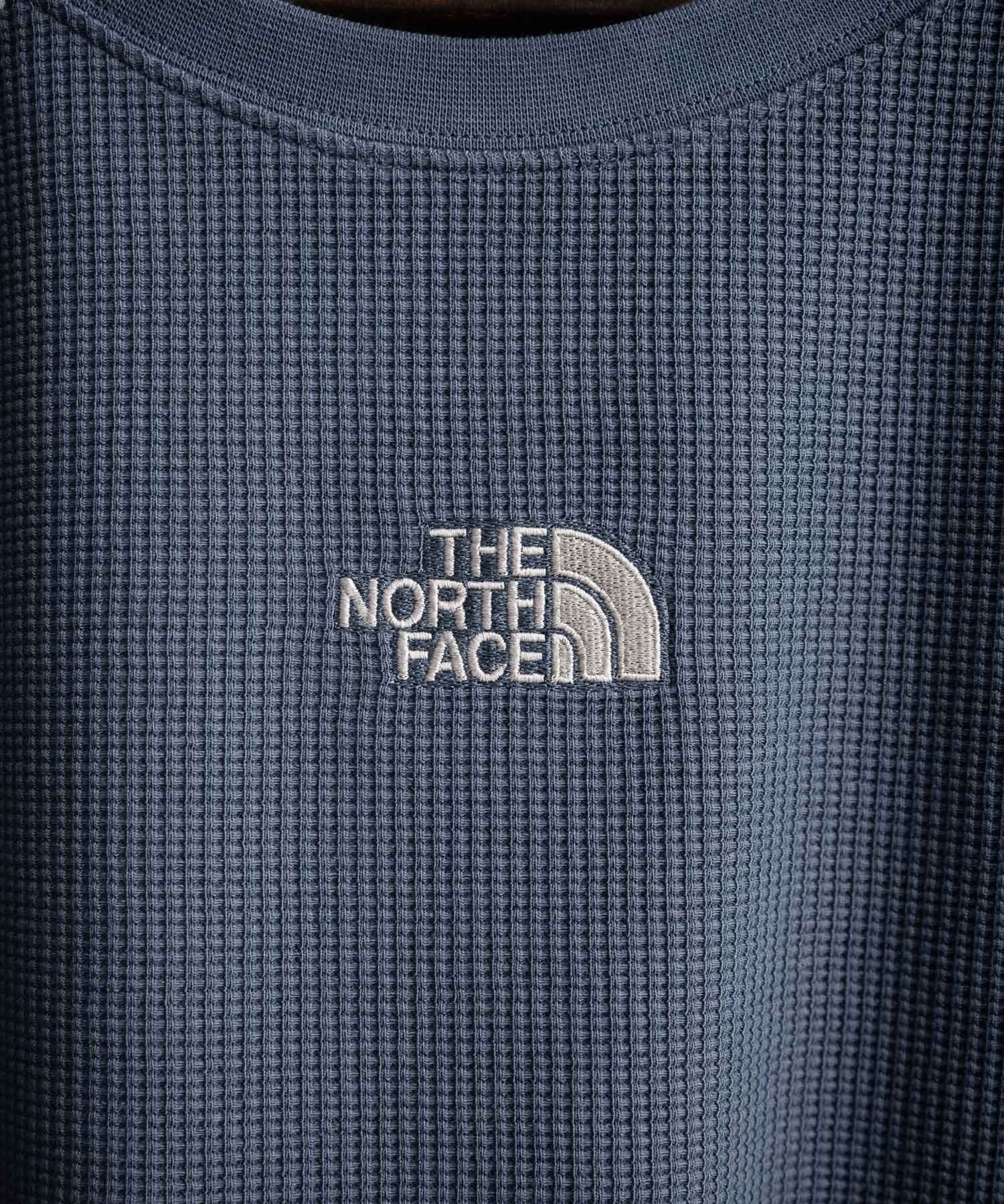 THE NORTH FACE ザ・ノースフェイス M'S SERRA L/S R/TEE ワンポイントロゴ刺繍ワッフル長袖Tシャツ 15889