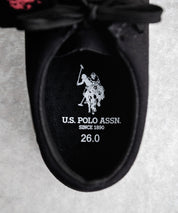 U.S.POLO ASSN. ユーエスポロアッスン ワンポイント ロゴフェイクレザーモカシンシューズ 16468