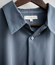 接触冷感 とろみビッグシルエットドルマン半袖シャツ 15365