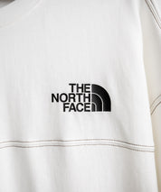 THE NORTH FACE WHITE LABEL STITCH DYEING S/S R/TEE オーバーサイズステッチラインワンポイントロゴピグメント加工半袖Tシャツ 16163