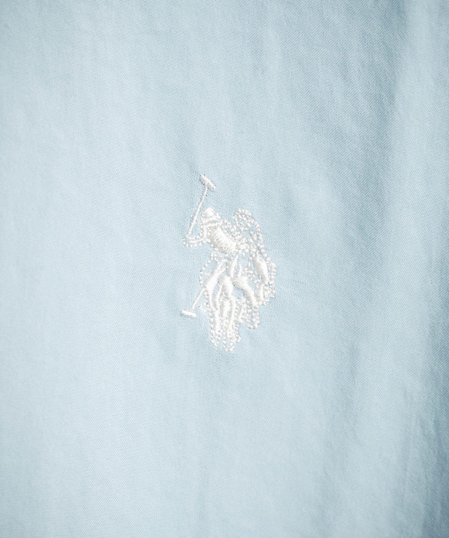 U.S. POLO ASSN. ユーエスポロアッスン W's ワンポイントロゴ刺繍ショート丈半袖気流シャツ 15637
