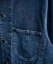新色追加 Hanes ヘインズ ストレッチデニムカバーオール/デニムジャケット 14399