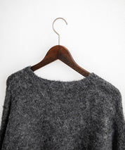 オーバーサイズウール混ミックス糸プルオーバーニットセーター 14548