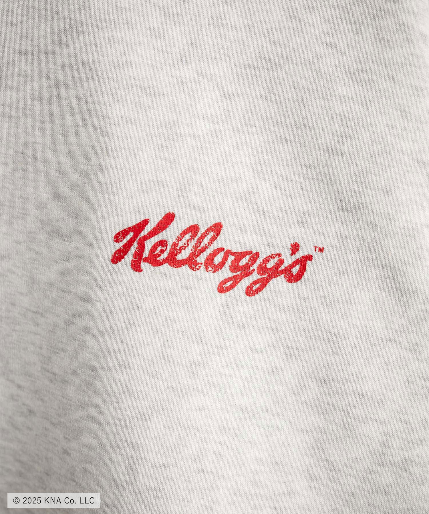 Kellogg's 別注コラボ オーバーサイズヴィンテージライクグラフィックプリント裏起毛スウェットトレーナー 15117
