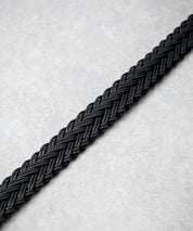 リアルレザー 本革 ラウンドバックルメッシュベルト 15731