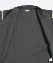 しじら織り甚平 上下セット 無地/ストライプ 14156