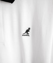新色追加 KANGOL カンゴール 別注コラボ 接触冷感鹿の子ワンポイント刺繍半袖ポロシャツ 15473