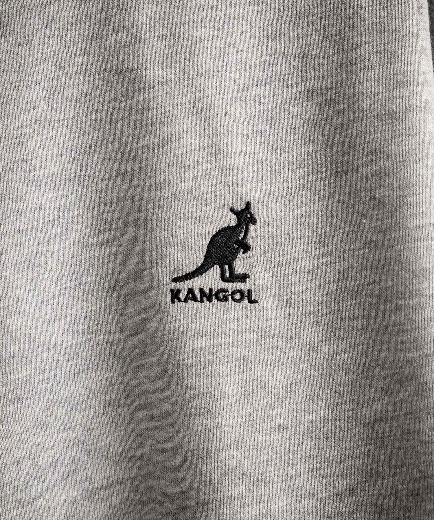 新色追加 KANGOL カンゴール 別注コラボ 裏起毛ロゴ刺繍ハーフジップ 13840
