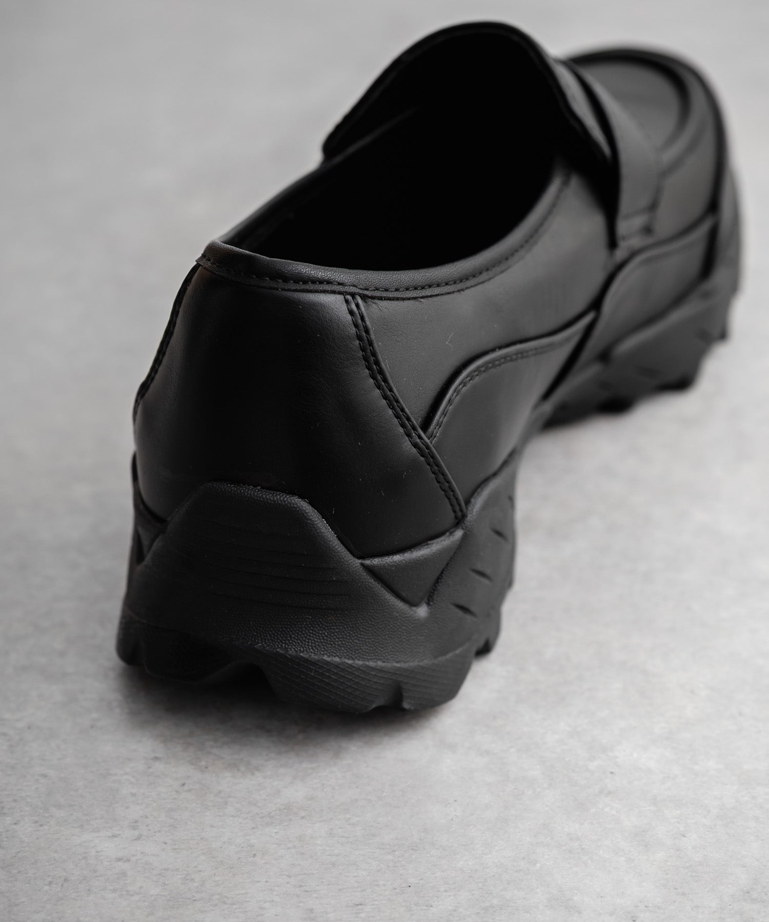 フェイクレザー/スエード厚底スニーカーローファー 15290