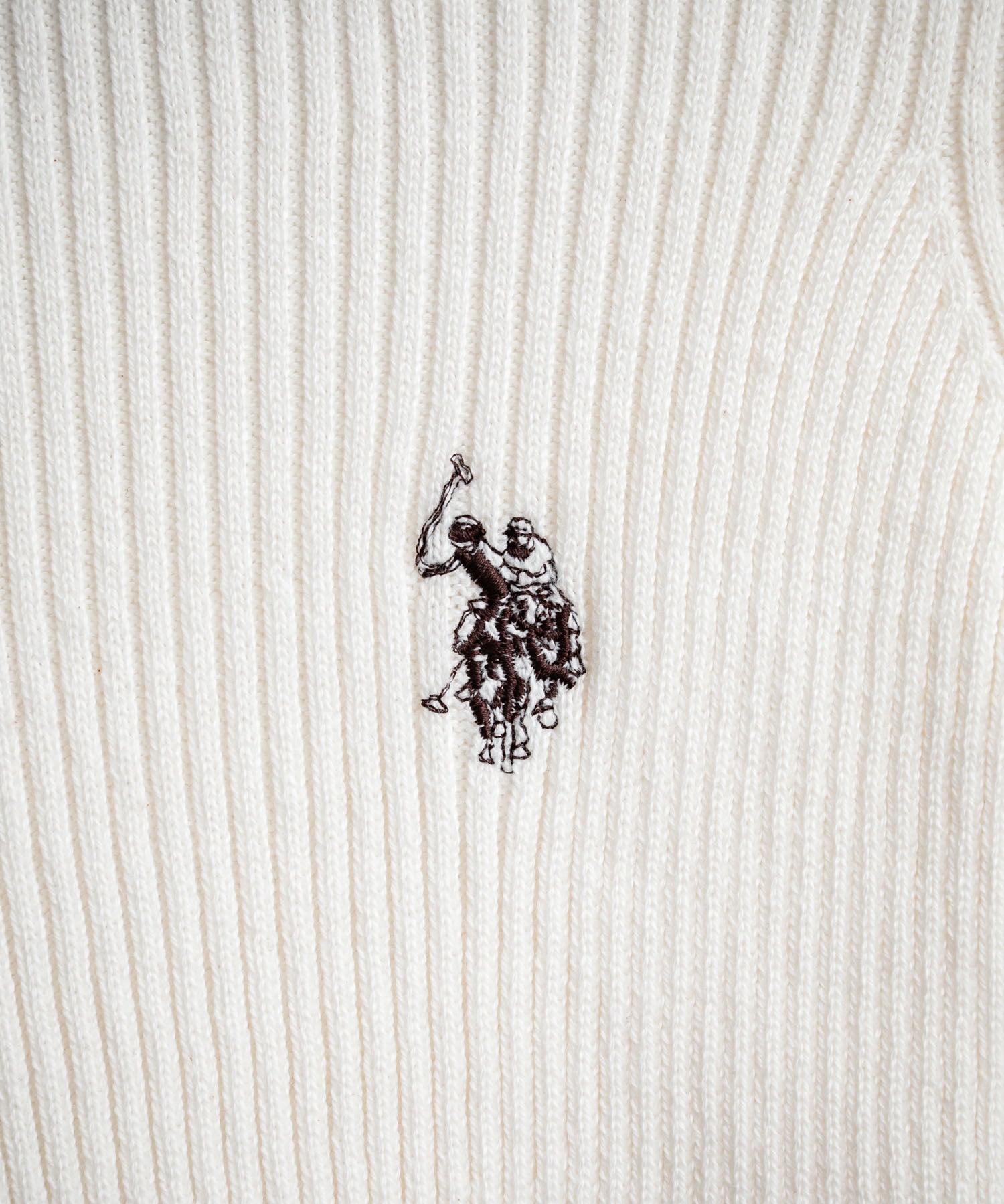 U.S.POLO ASSN. ユーエスポロアッスン バイカラー2重衿ワンポイントロゴ刺繍フレアスリーブニットポロシャツ 16459