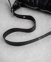 PUレザー クロワッサン型ショルダーバッグ/ボディバッグ 15510