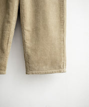 HUF ハフ CROMER CORDUROY PANT ワンポイントロゴ刺繍入りコーデュロイテーパードワイドパンツ 15060