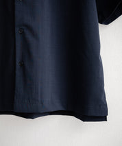 新色追加 セットアップ 接触冷感 多機能素材 リネンライク半袖開襟シャツ＆セミワイドイージーパンツ 15480