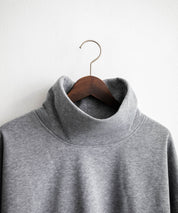 コットンタッチ裏起毛ドルマンスリーブハイネックトレーナースウェット 14983