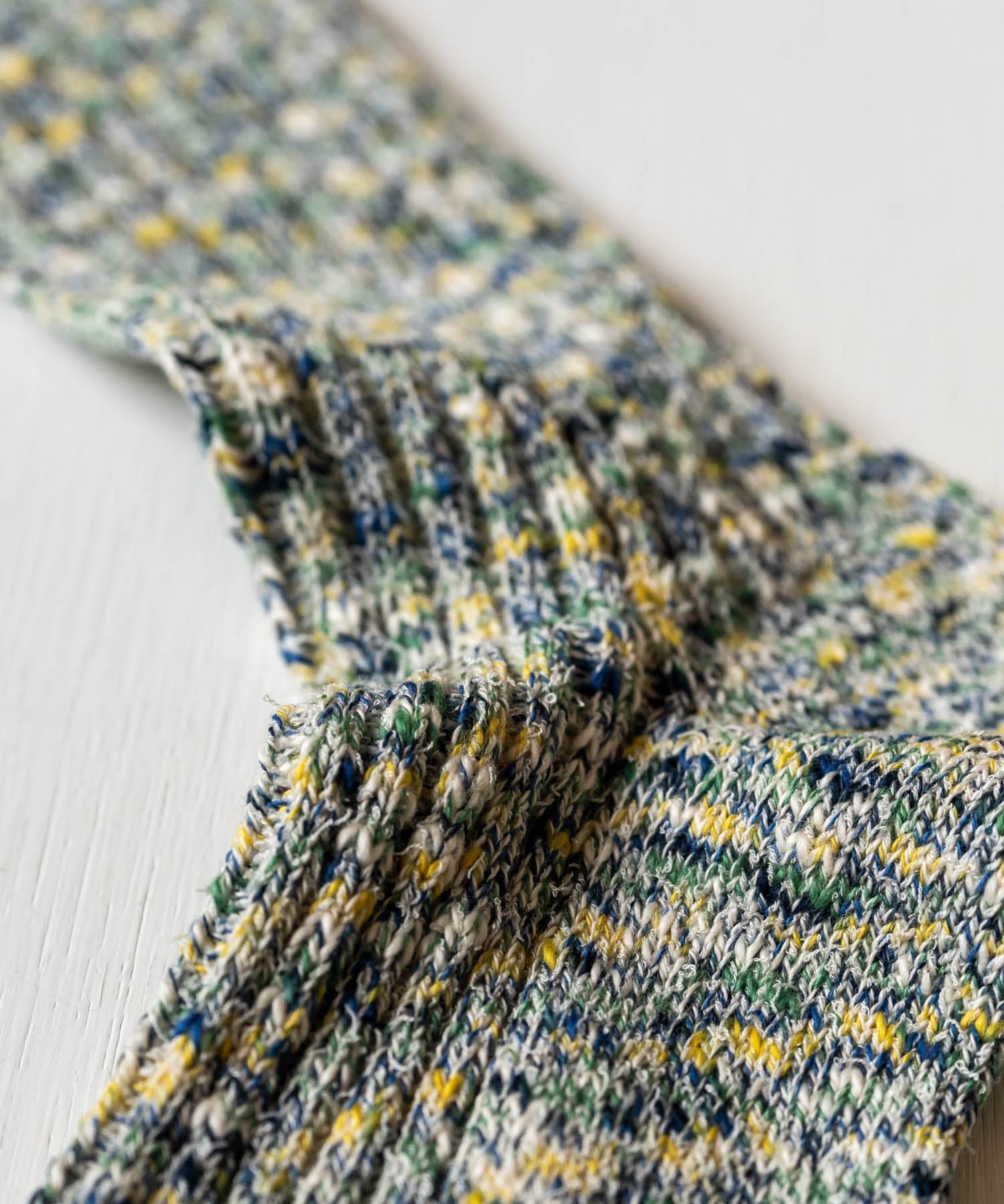 ANONYMOUSISM アノニマスイズム 日本製 国産 Homespan art yarn Crew ミックスカラークルー丈スニーカーソックス 15397