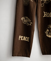 KRIFF MAYER クリフメイヤー メモリアルグラフィックプリントレタリング2タックワークパンツ 2515112 14829