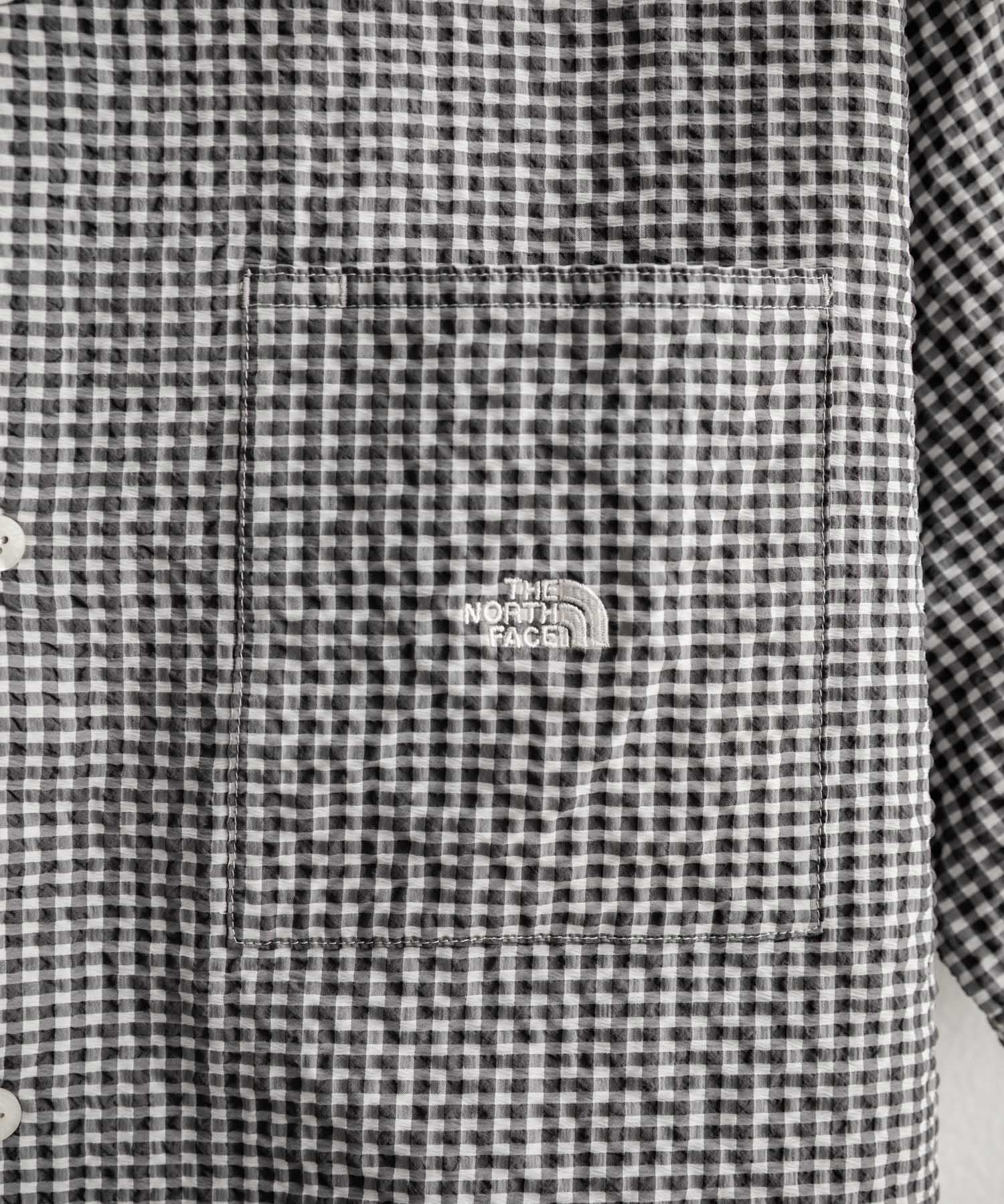THE NORTH FACE ザ・ノースフェイス M'S TRAVELER CHECK S/S SHIRTS ワンポイントロゴ刺繍ギンガムチェック柄半袖シャツ 16021