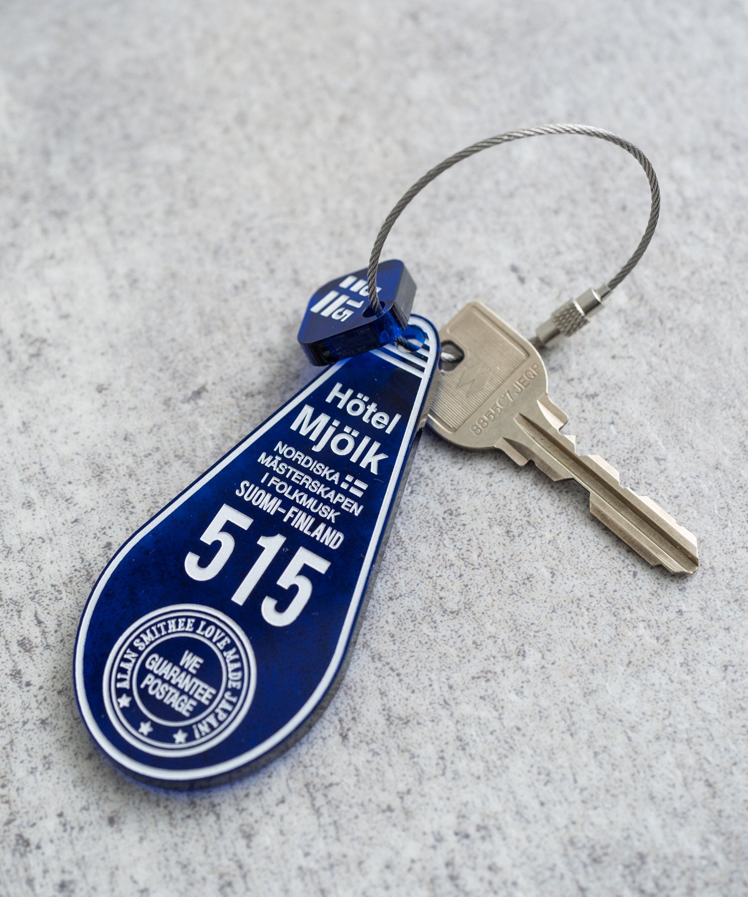 日本製 アクリルホテルキーリング ACRYLIC HOTEL KEY HOLDER(515) AW-1314-2 1939