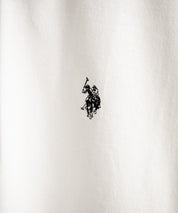 新色追加 U.S. POLO ASSN. 別注コラボ オーバーサイズワンポイントロゴ刺繍天竺半袖ポロシャツ 無地/ラインリブ 15425