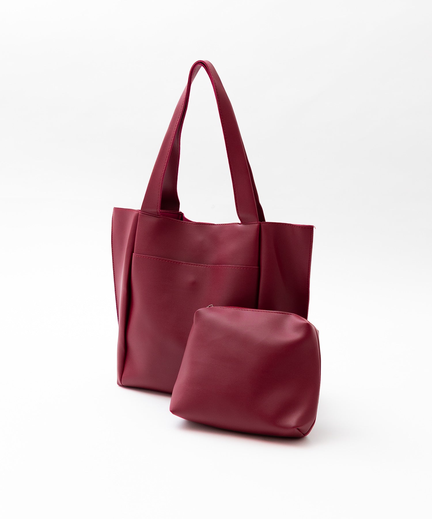 新色追加 PUワンショルダートートバッグ　ポーチセット 14772