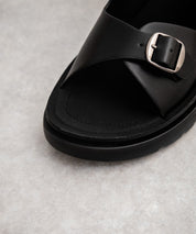 新色追加 U.S. POLO ASSN. ユーエスポロアッスン ワンポイントロゴ入りフェイクレザーワンベルトバックルサンダル 14692