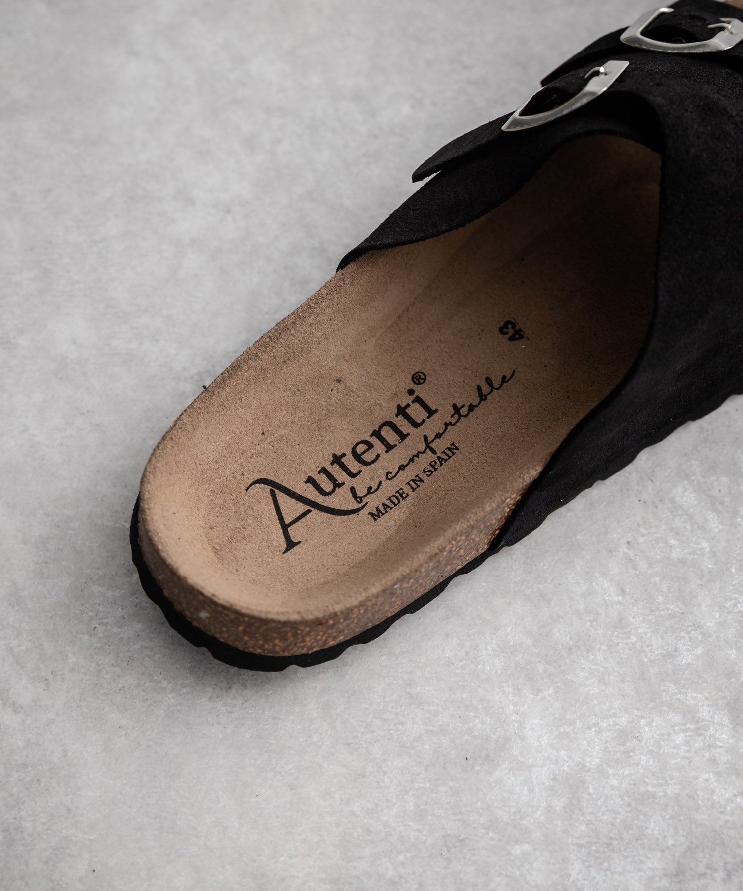 AUTENTI オーテンティ ダブルベルト レザーサンダル/フラットサンダル 16189