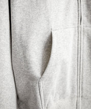 HUF ハフ ALL CAPS F/Z HOODIE オーバーサイズ裏起毛ワンポイントロゴ刺繍フルジップパーカー 15058