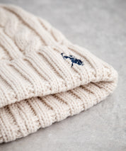 U.S. POLO ASSN. ユーエスポロアッスン cable Knitting beanie ワンポイントロゴ刺繍ケーブル編みニット帽 ニットキャップ ビーニー 14863