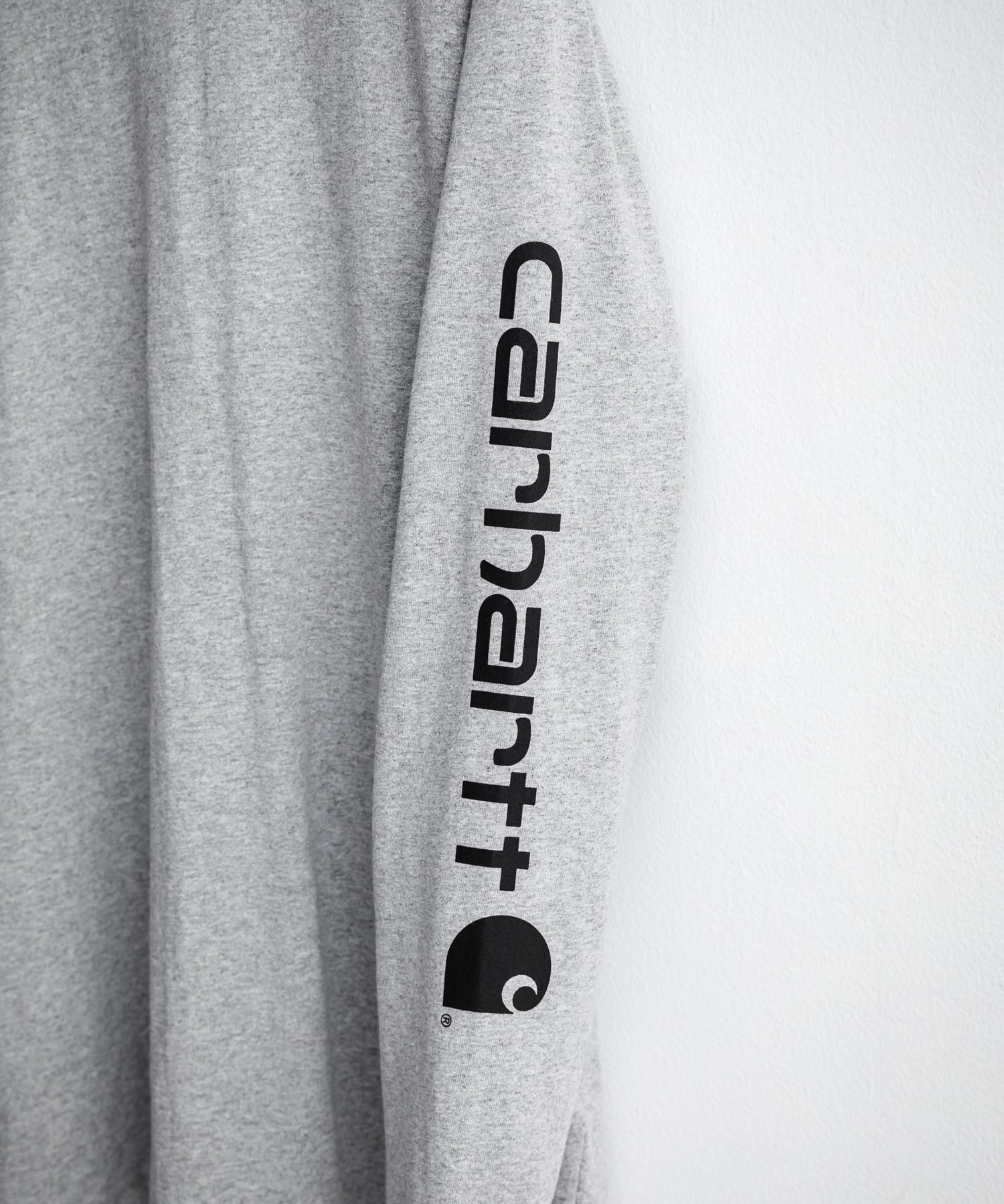 Carhartt カーハート HEAVYWEIGHT LONG-SLEEVE T-SHIRTS/オーバーサイズヘビーウェイト袖ロゴプリント長袖クルーネックTシャツ 16475