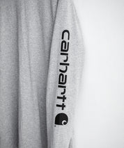 Carhartt カーハート HEAVYWEIGHT LONG-SLEEVE T-SHIRTS/オーバーサイズヘビーウェイト袖ロゴプリント長袖クルーネックTシャツ 16475