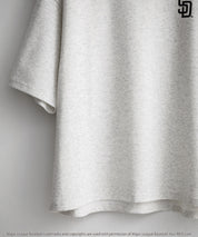 MLB メジャーリーグベースボール 接触冷感UVカットオーバーサイズワンポイントロゴプリント半袖Tシャツ 15530