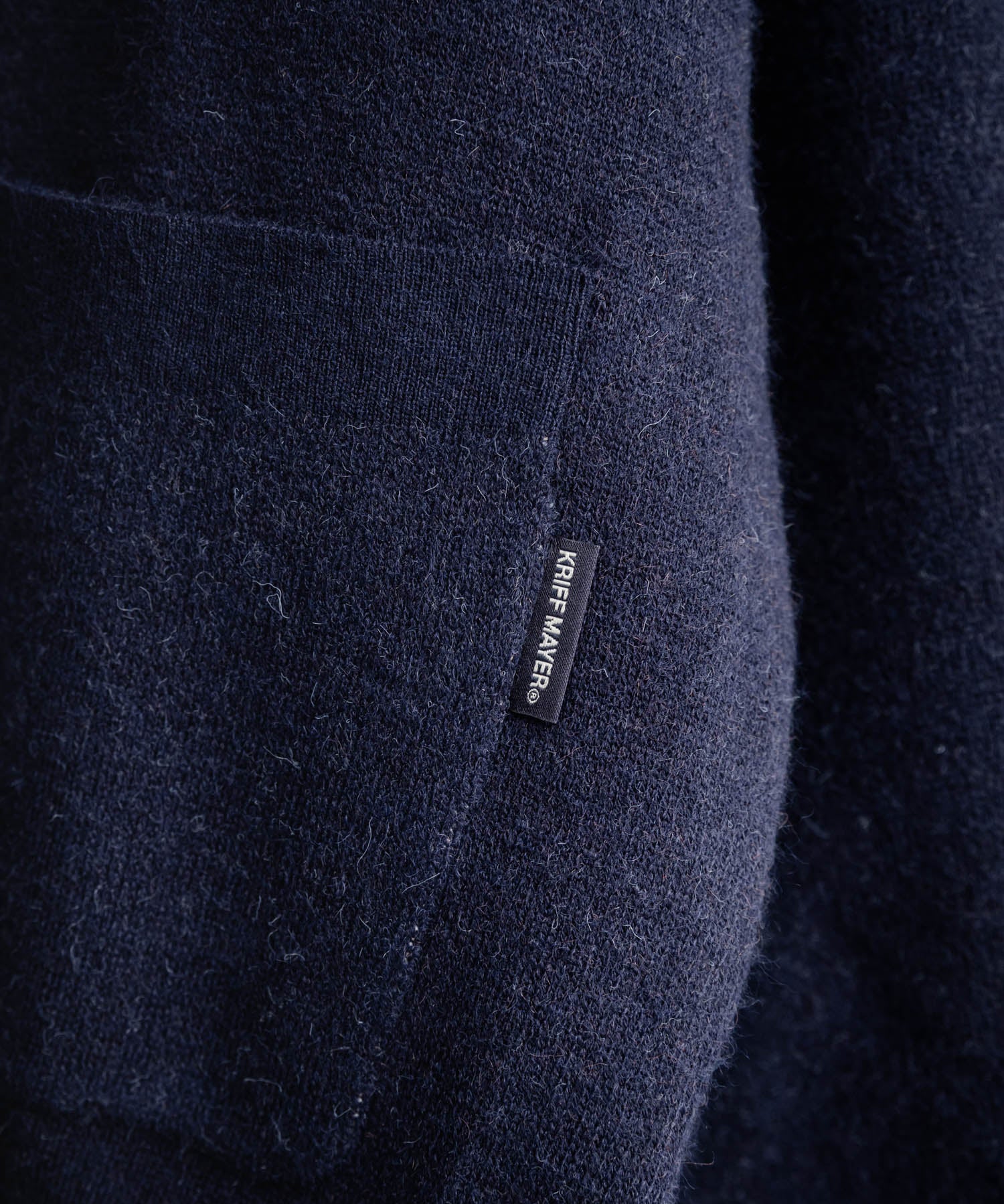 KRIFF MAYER クリフメイヤー オーバーサイズ龍虎刺繍もちのびV長袖ネックニットカーディガン 2623100 16539