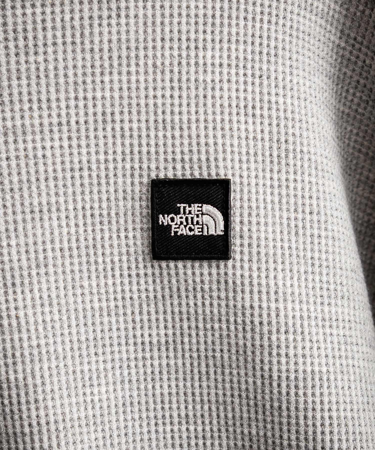 日本未展開モデル THE NORTH FACE ザ・ノースフェイス WHITE LABEL ホワイトレーベル WAFFLE HOOD PULLOVER オーバーサイズワッフルミニボックスロゴ刺繍パーカー 15065