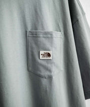 日本未展開モデル THE NORTH FACE ザ・ノースフェイス WHITE LABEL ホワイトレーベル POCKET S/S R/TEE オーバーサイズ胸ポケット付き半袖Tシャツ 16017