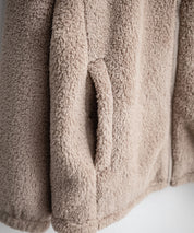 日本未展開モデル THE NORTH FACE WHITE LABEL COMFY ALPHA FLEECE ZIP UP ザ・ノースフェイス ホワイトレーベル ワンポイントロゴ刺繍スタンドカラーシャギーボアフリースジャケット 16563