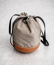 Butler Verner Sails バトラーバーナーセイルズ 日本製/国産 モールドレザー×シワ加工ナイロン巾着ショルダー JA-2865 13793