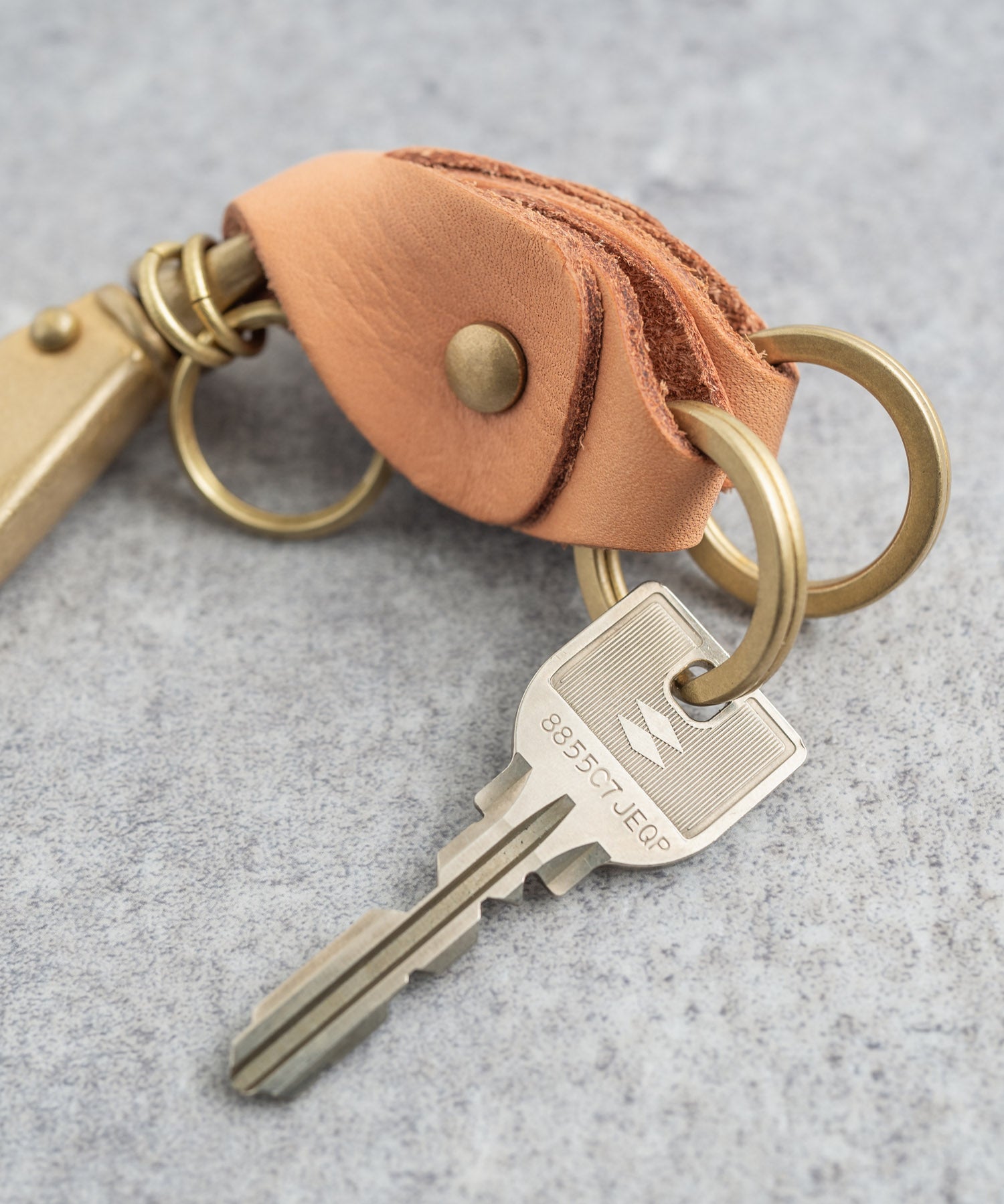 Butler Verner Sails バトラーバーナーセイルズ 日本製 国産ブラス×栃木レザーダブルキーホルダー JA-1897 11048