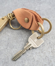 Butler Verner Sails バトラーバーナーセイルズ 日本製 国産ブラス×栃木レザーダブルキーホルダー JA-1897 11048