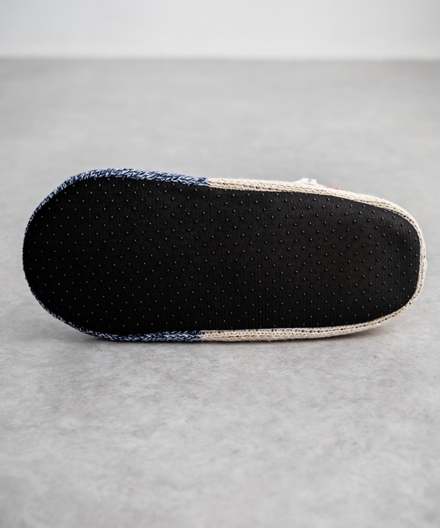 FRUIT OF THE LOOM フルーツオブザルーム カラーブロックスリッパ/クォーター丈裏ボアニット室内用スリッパ 15462