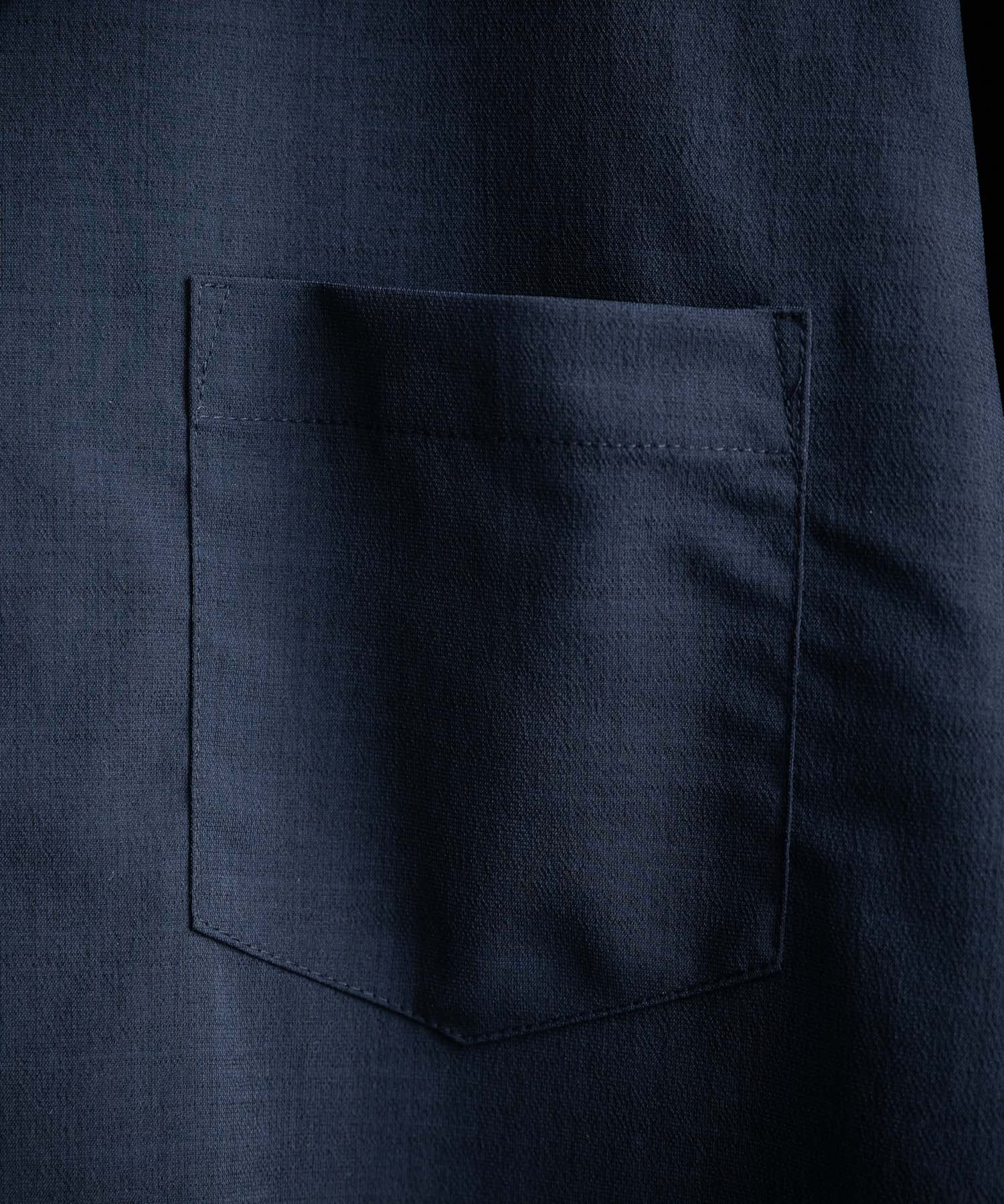 新色追加 セットアップ 接触冷感 多機能素材 リネンライク半袖開襟シャツ＆セミワイドイージーパンツ 15480