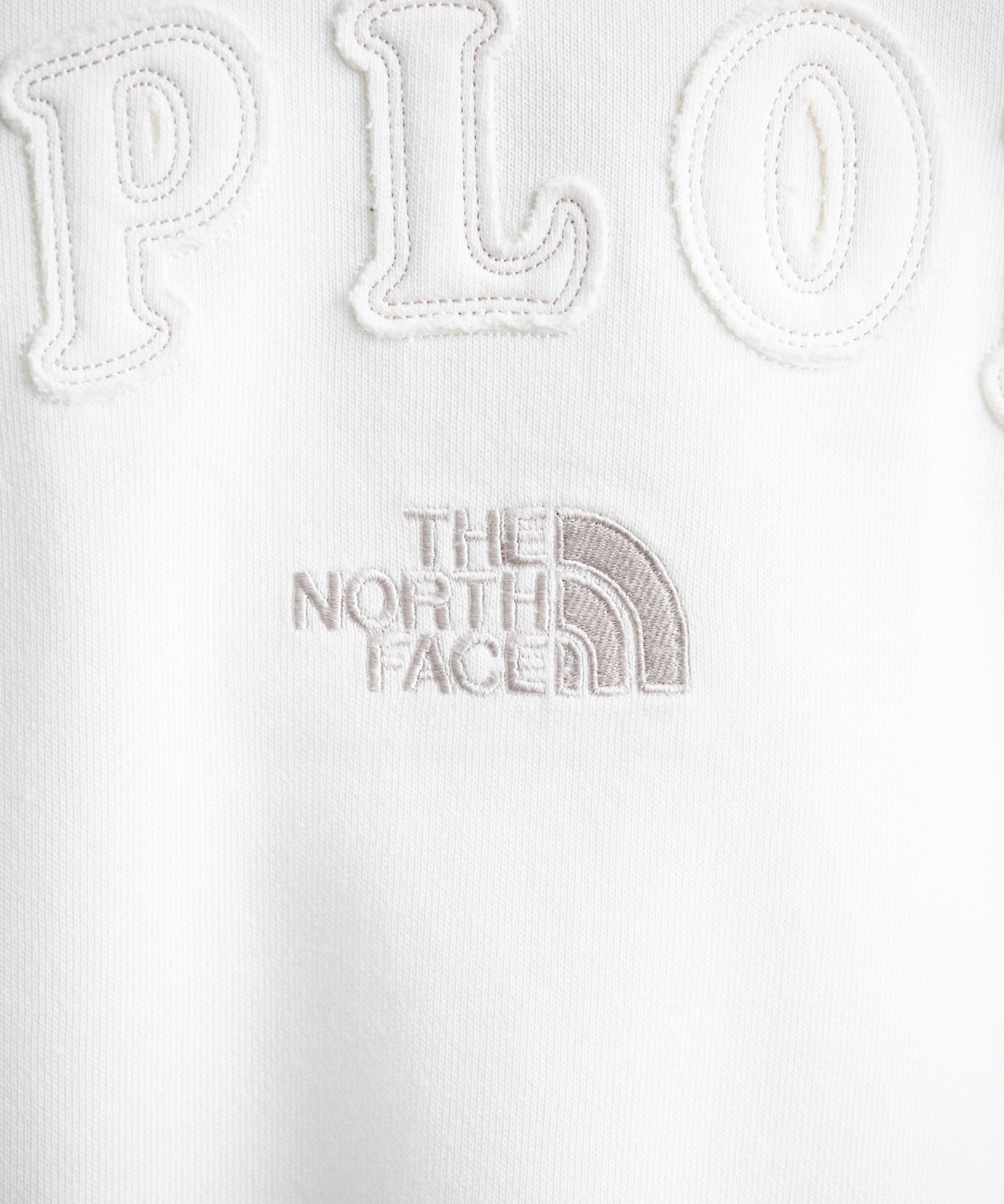 日本未展開モデル THE NORTH FACE ザ・ノースフェイス WHITE LABEL ホワイトレーベル EXPLORE SWEATSHIRTS アップリケ刺繍裏毛長袖スウェット/アーチロゴトレーナー 16595