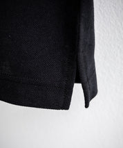 KANGOL カンゴール 別注コラボ 鹿の子クレリック/ラインリブ/ワンポイント刺繍オーバーサイズ半袖ポロシャツ