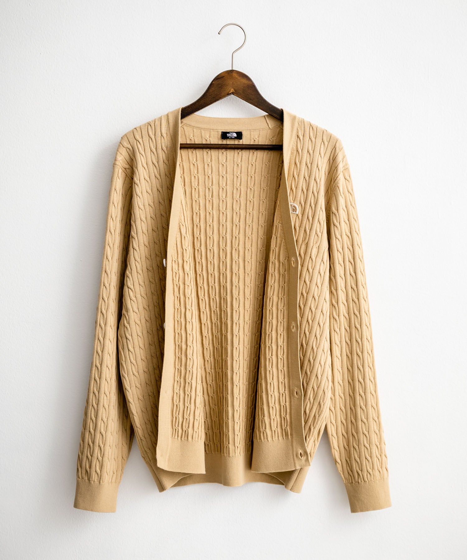 THE NORTH FACE ザ・ノースフェイス M'S HOLIDAY CARDIGAN ワンポイントロゴ刺繍Vネックニットカーディガン 15151